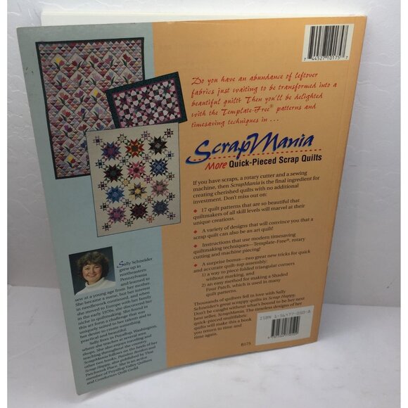 Vintage 1994 ScrapMania More Quick-Pieced Scrap Quilts Book Sally Schneider - Picture 11 of 11